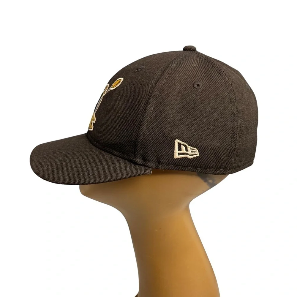 NFL Pittsburgh Steelers New Era 59Fifty  vintage fitted size 7 baseball cap/ BLK